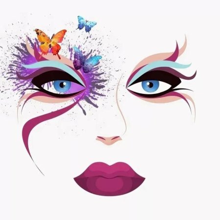 Макияж иллюстрация