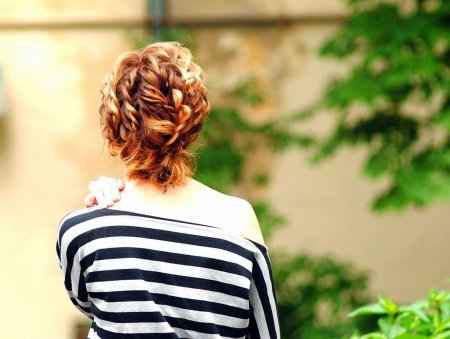 Прически со спины