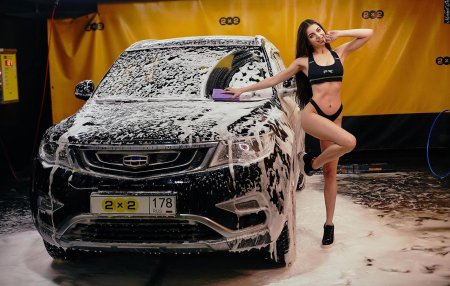 Эротическая мойка автомобиля