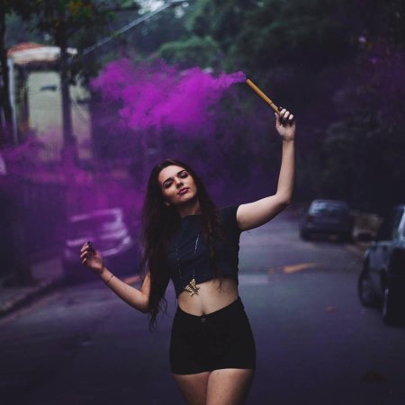 Цветной дым