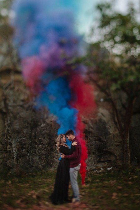 Цветной дым