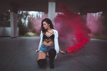 Фотосессия с дымовыми шашками