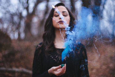 Фотосессия с цветным дымом