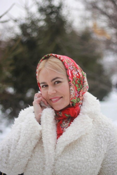 Платок с шубой