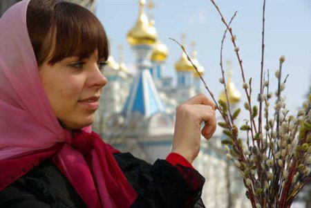 Вербное воскресенье в храме