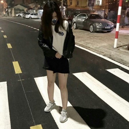 Девушка кореянка без лица