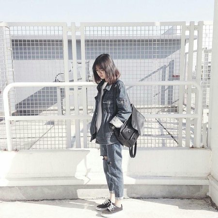 Куртка женская джинсовая оверсайз