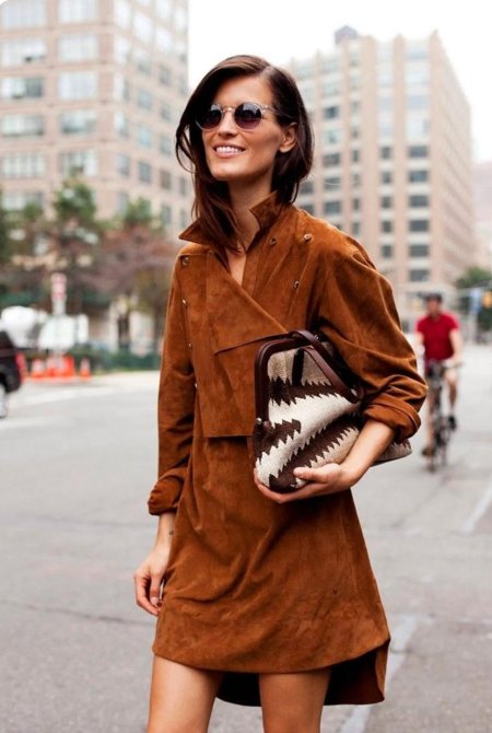 Одежда из замши