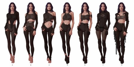 Киберпанк одежда женская арт