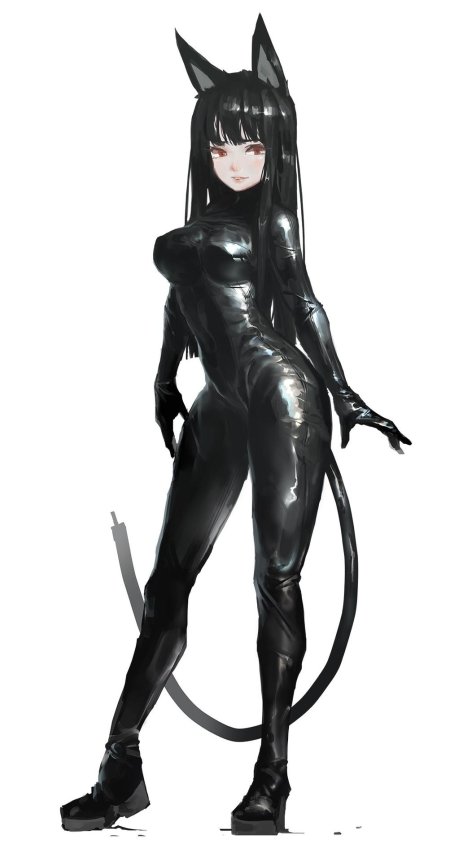 Латексный костюм аниме