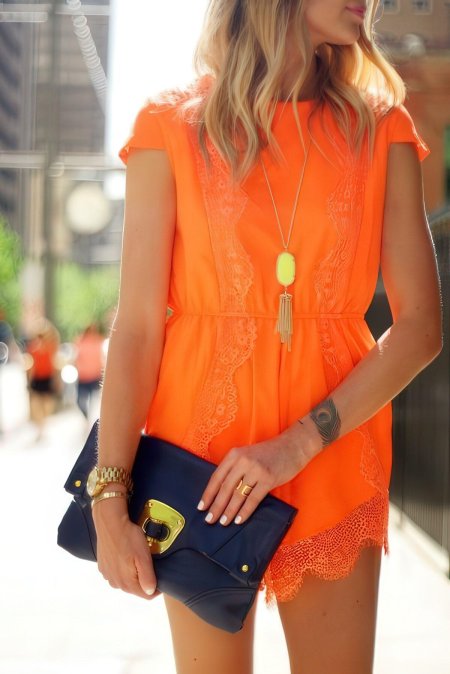 Сочетание оранжевого