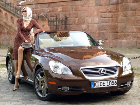 Лексус sc430 девушки