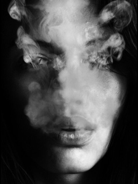 Лицо в дыму