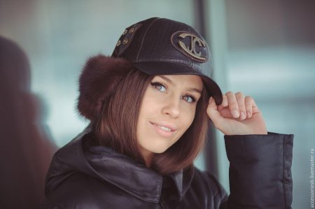 Бейсболка женская зимняя