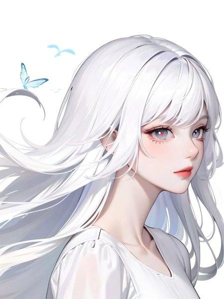 Белые волосы