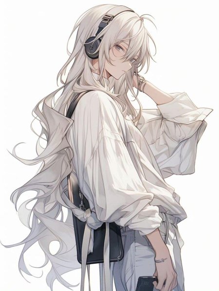 Аниме с белыми волосами