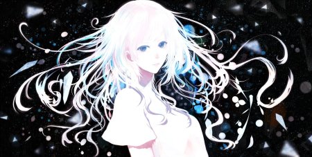 Беловолосая аниме