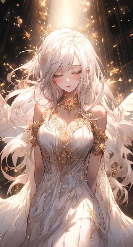 Аниме девушка ангел