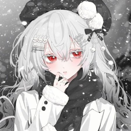 Девушка с белыми волосами аниме