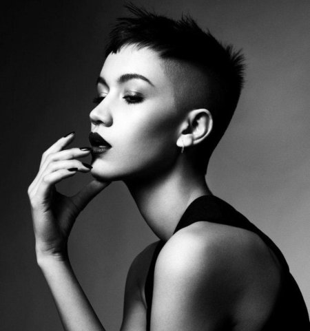 Стрижка пикси асимметрия