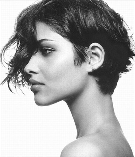 Девушка короткая стрижка