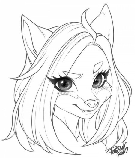 Фурри для срисовки