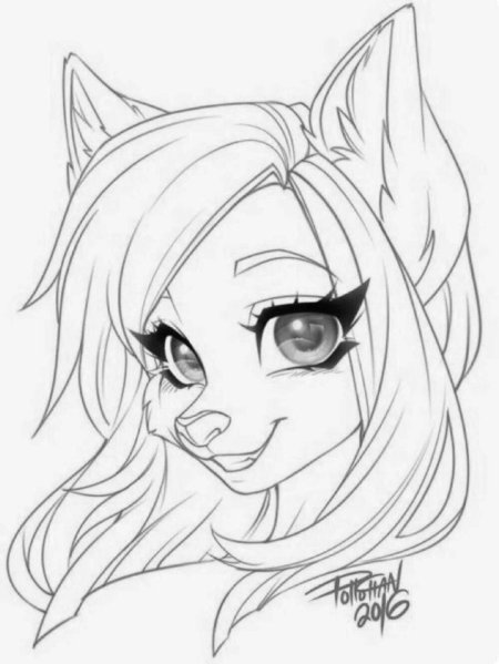 Фурри для срисовки