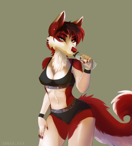 Фурри лиса девушка