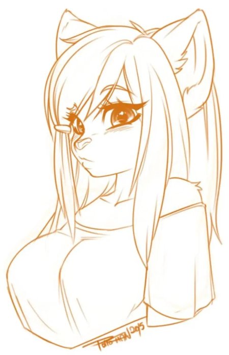 Лёгкий стиль рисования фурии