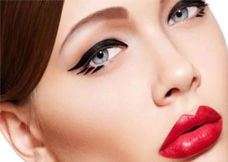 Стрелки макияж глаз