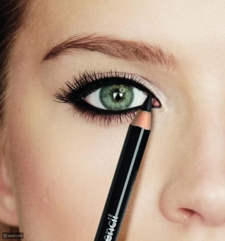 Макияж глаз карандашом