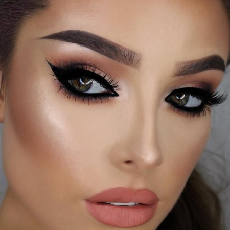 Макияж вечерний для карих глаз
