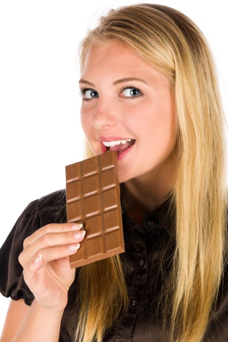 Девушка шоколад