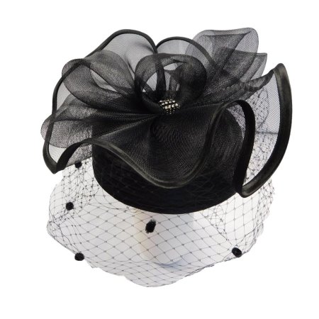 Шляпка с сеточкой