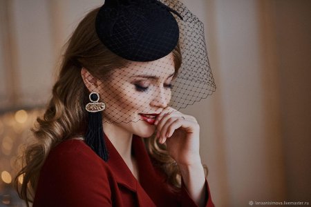 Шляпка с вуалью