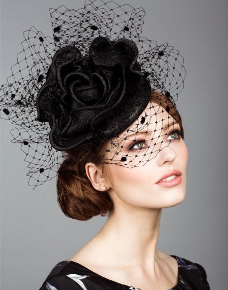 Шляпка вуалетка