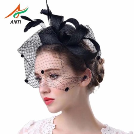 Шляпа с сеткой женская