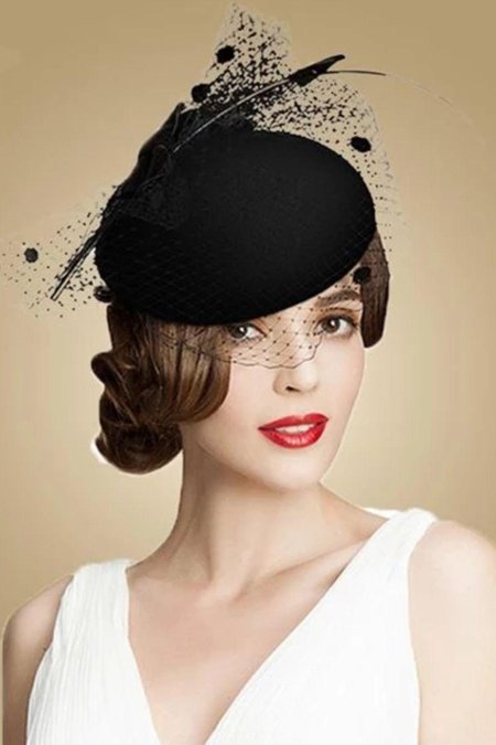 Шляпа с вуалью