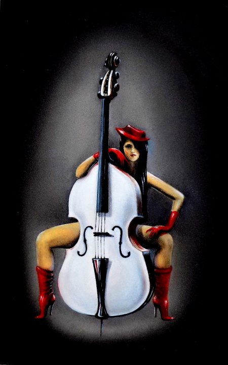 Виолончель рисунок