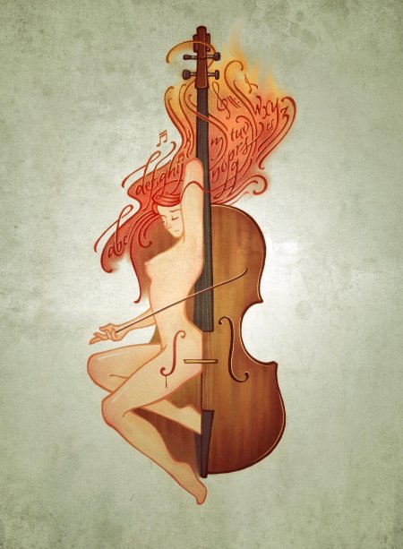 Скрипка рисунки