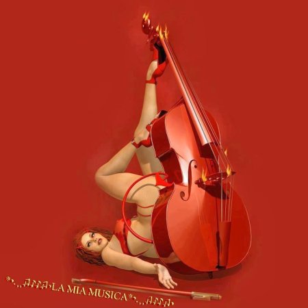 Девушка с контрабасом