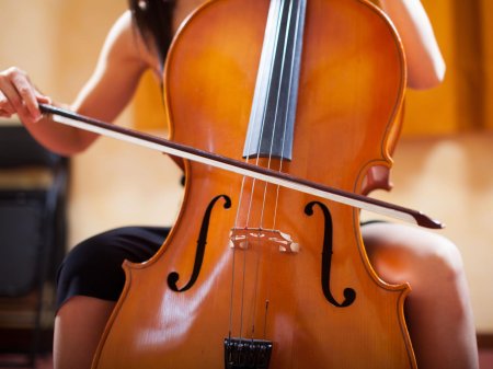 Женщина виолончель
