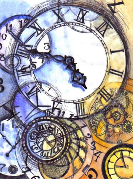 Композиция с часами