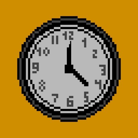 Часы половина двенадцатого