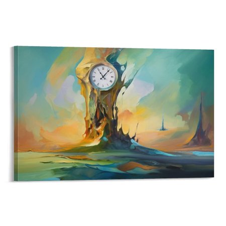 Часы плавятся картина