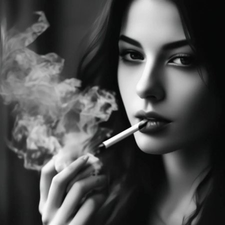 Девушка с сигаретой