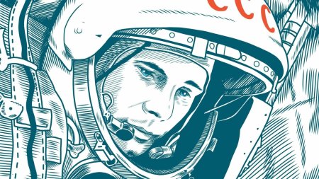 Рисунок юрий гагарин