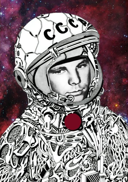 Портрет юрий гагарин