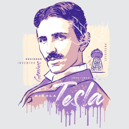 Тесла портрет