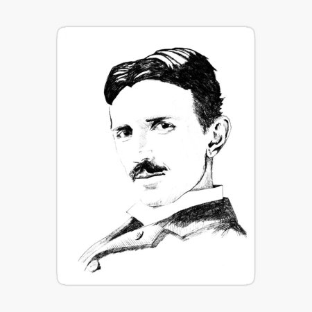 Никола тесла портрет